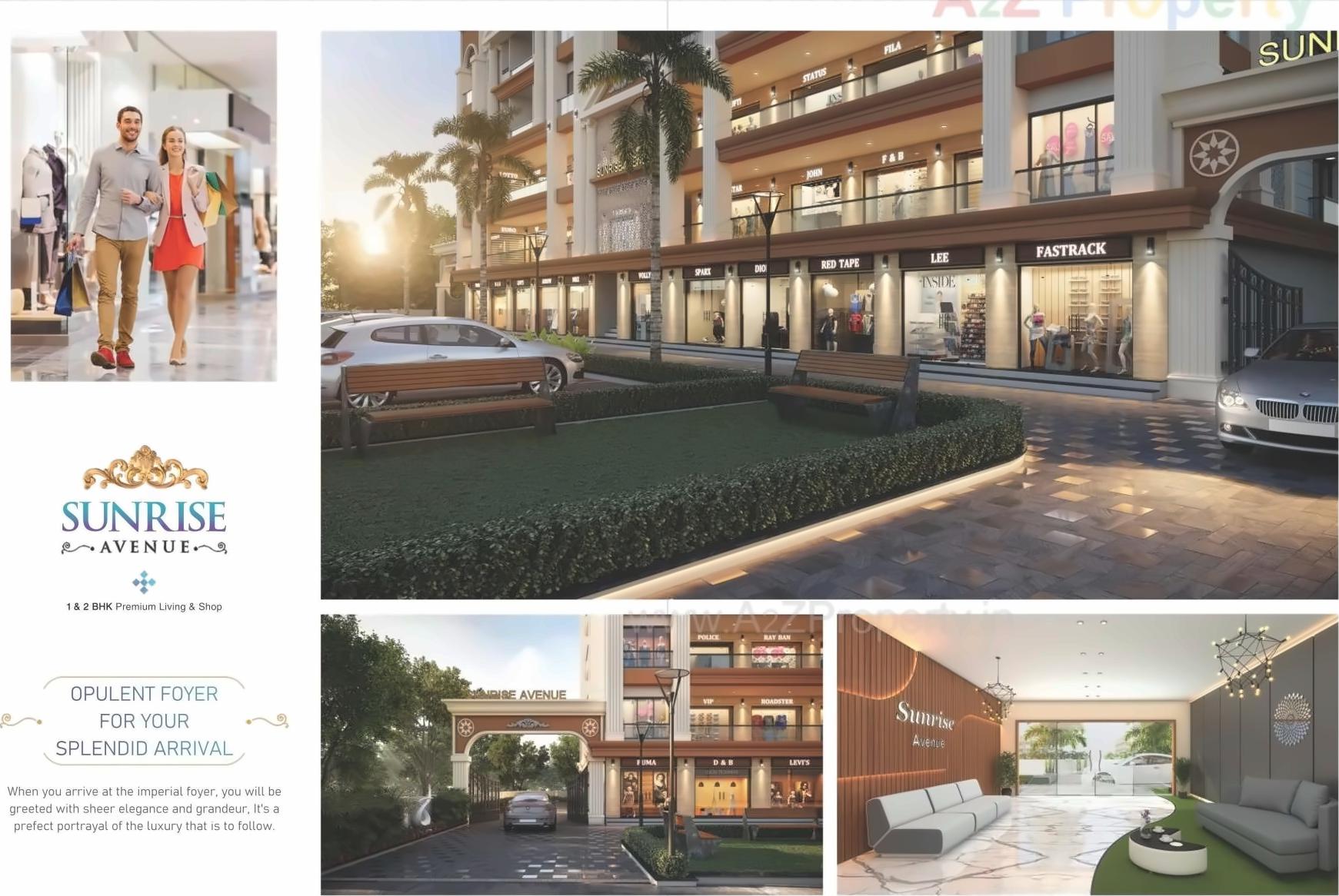 3D Elevation of real estate project Sunrise Avenue located at Vapi, Valsad, Gujarat