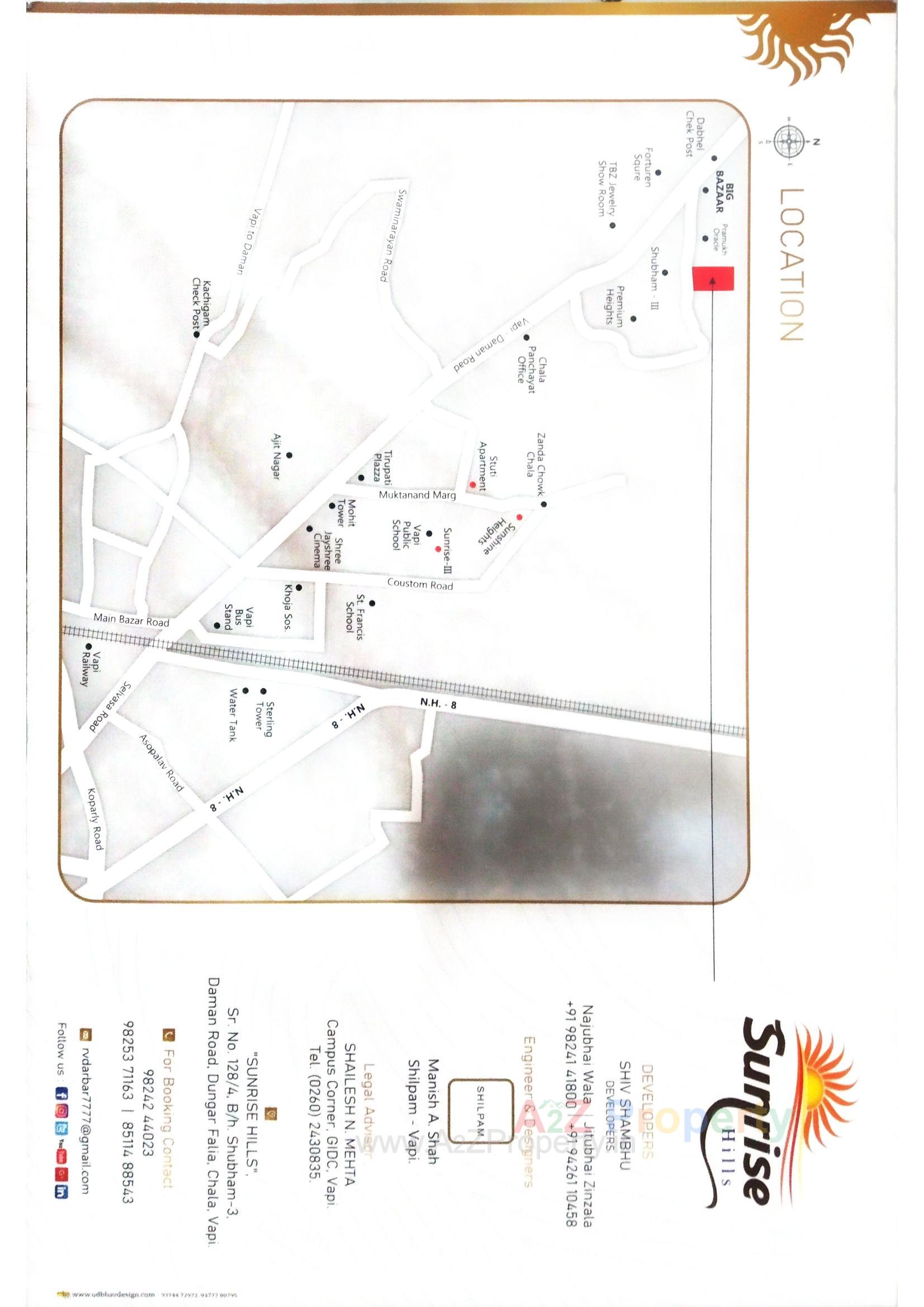  of real estate project Sunrise Hills located at Chala, Valsad, Gujarat