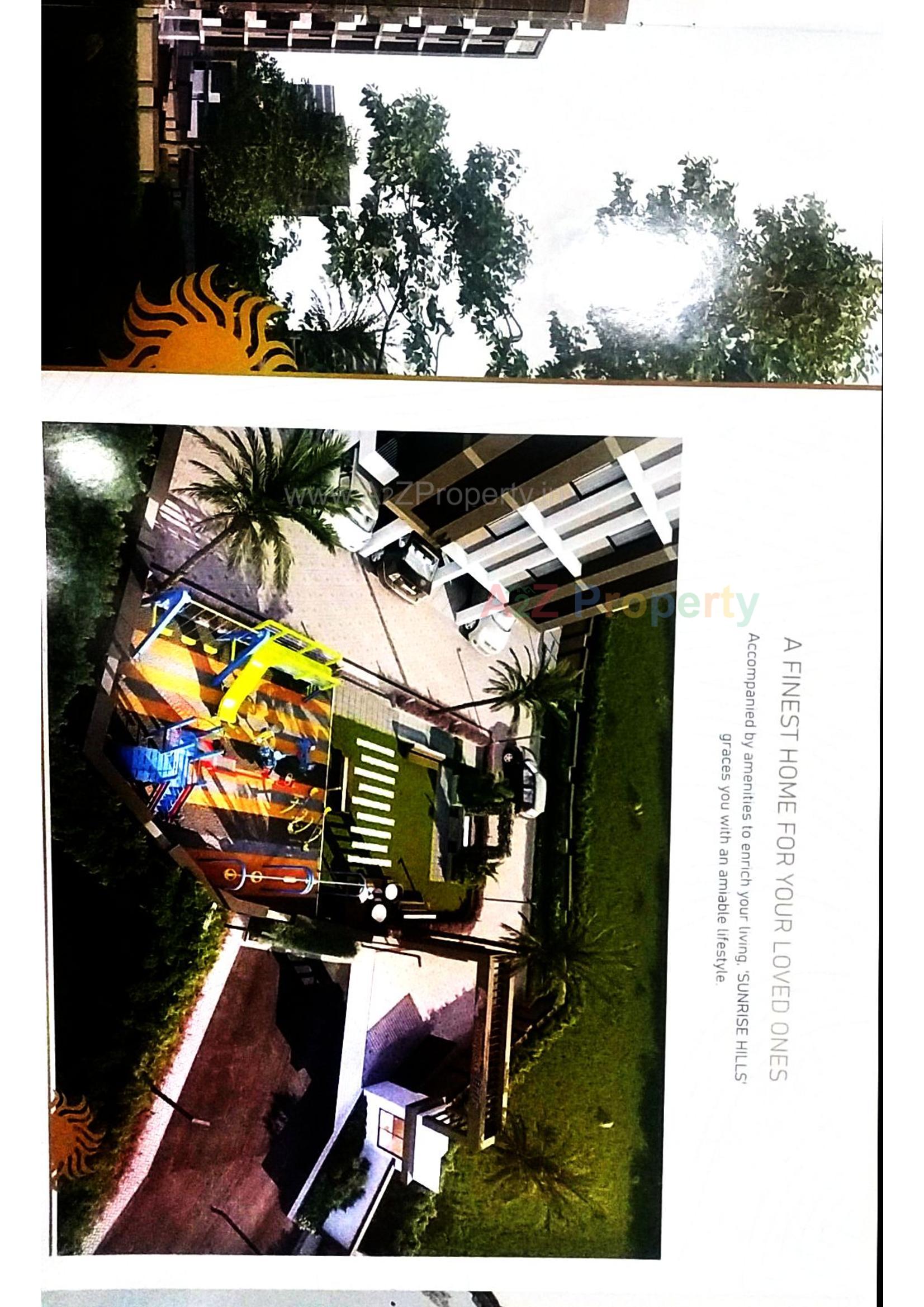 3D Elevation of real estate project Sunrise Hills located at Chala, Valsad, Gujarat