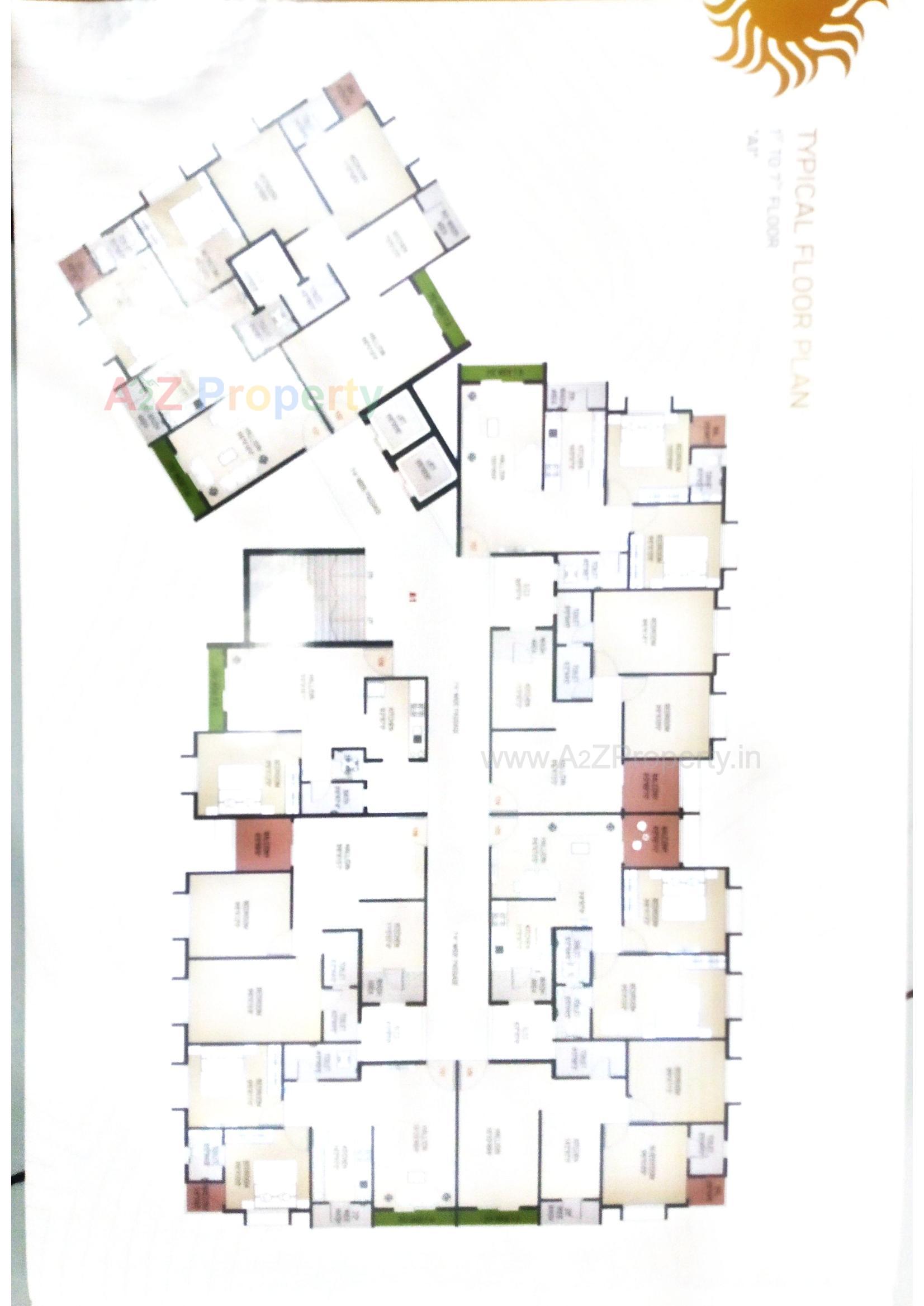 Layout of real estate project Sunrise Hills located at Chala, Valsad, Gujarat