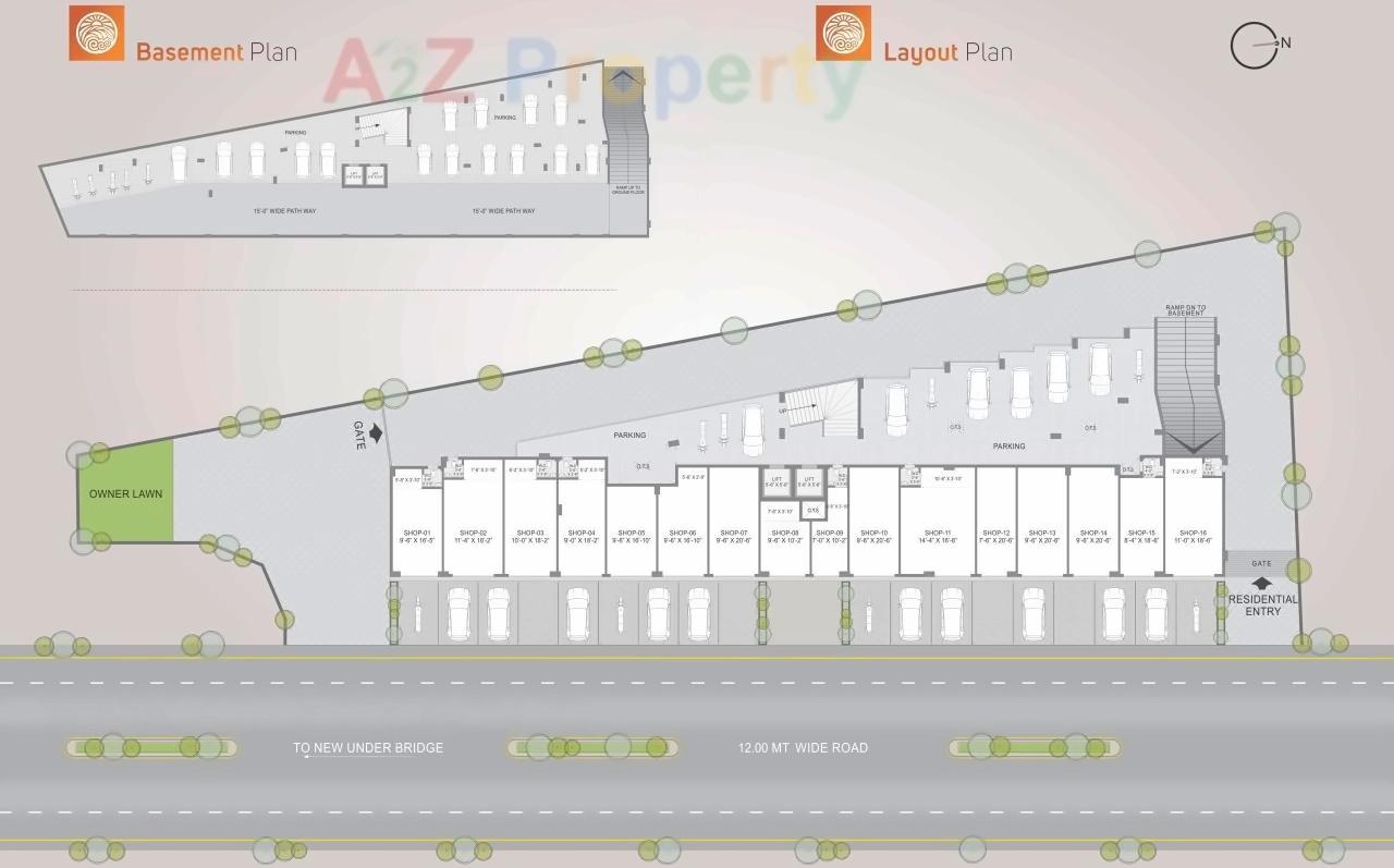 Layout of real estate project Surya Darshan Heights located at Vapi, Valsad, Gujarat