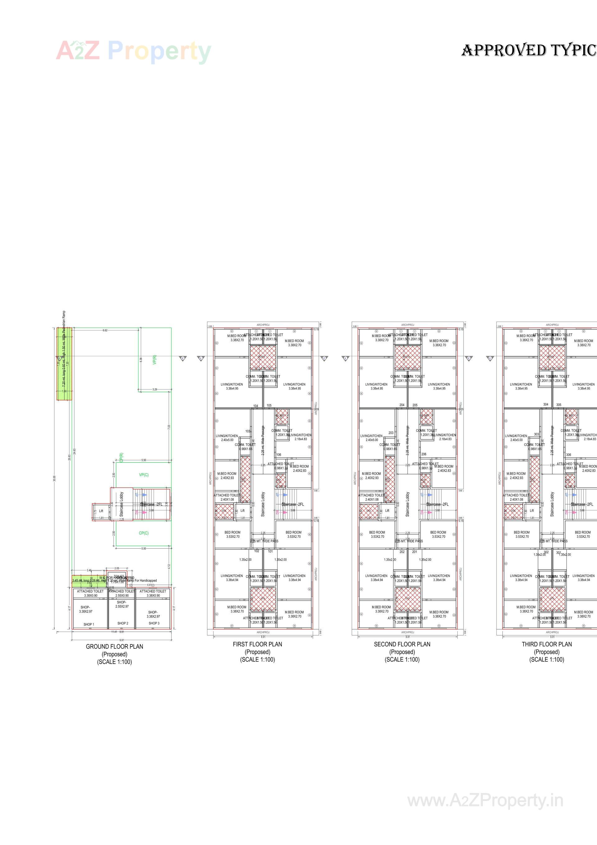 Layout of real estate project Swastik Residency located at Umargam, Valsad, Gujarat