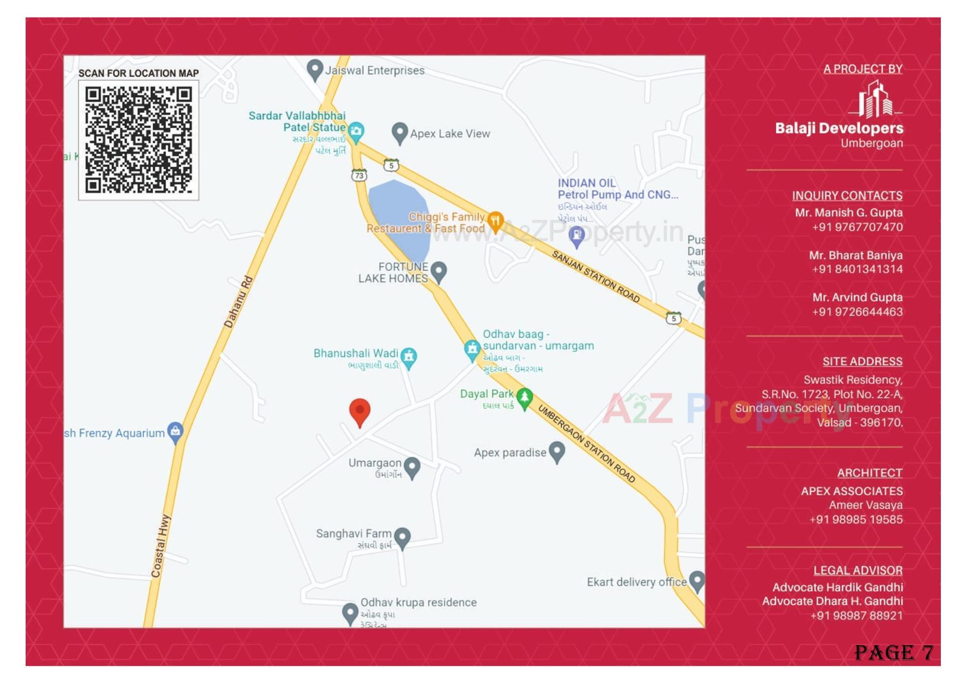  of real estate project Swastik Residency located at Umargam, Valsad, Gujarat