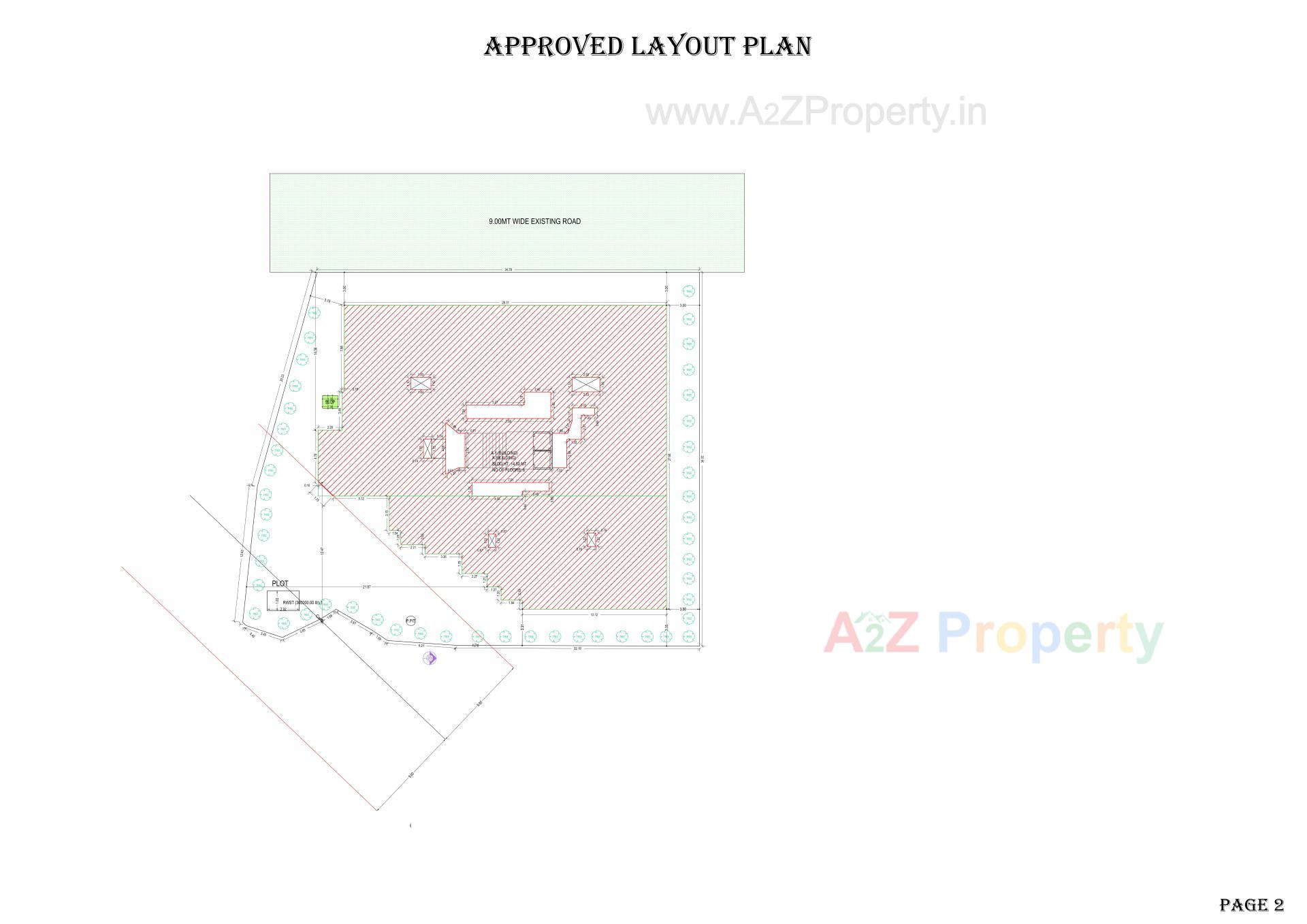 Layout of real estate project Takshashila located at Dungra, Valsad, Gujarat