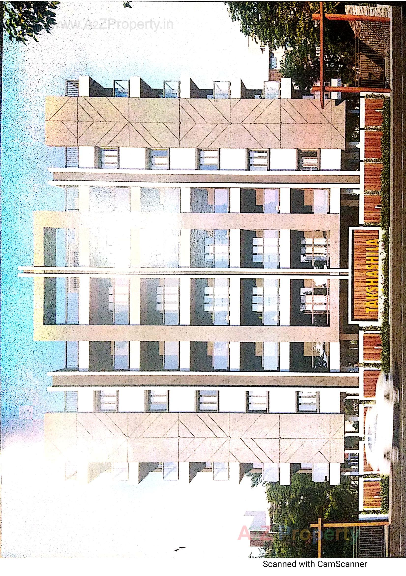 3D Elevation of real estate project Takshashila located at Dungara, Valsad, Gujarat
