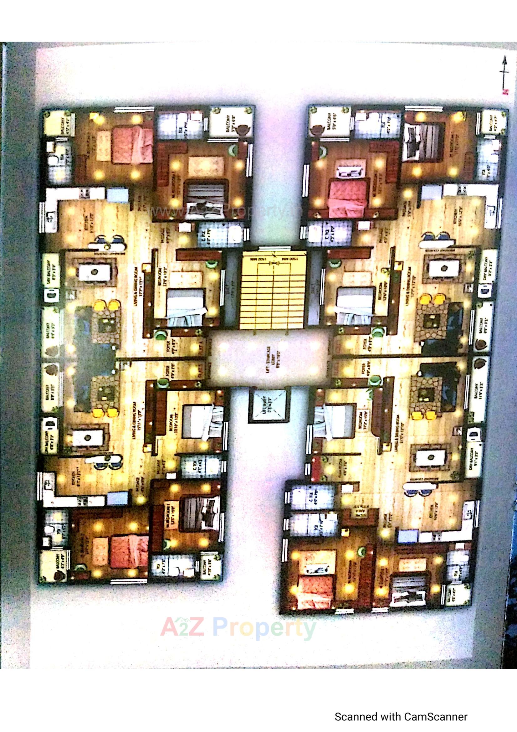 Layout of real estate project Takshashila located at Dungara, Valsad, Gujarat