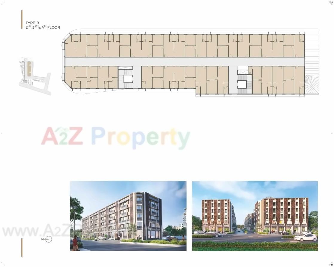Layout of real estate project The Central Home   Retails located at Vapi, Valsad, Gujarat