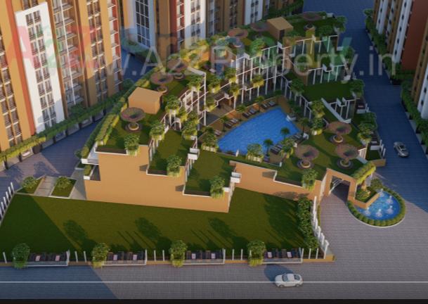 3D Elevation of real estate project The Eternity Park located at Chala, Valsad, Gujarat