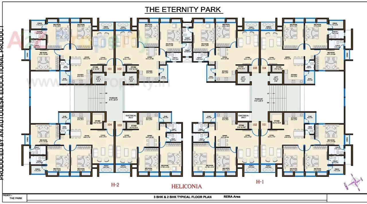 Layout of real estate project The Eternity Park located at Chala, Valsad, Gujarat