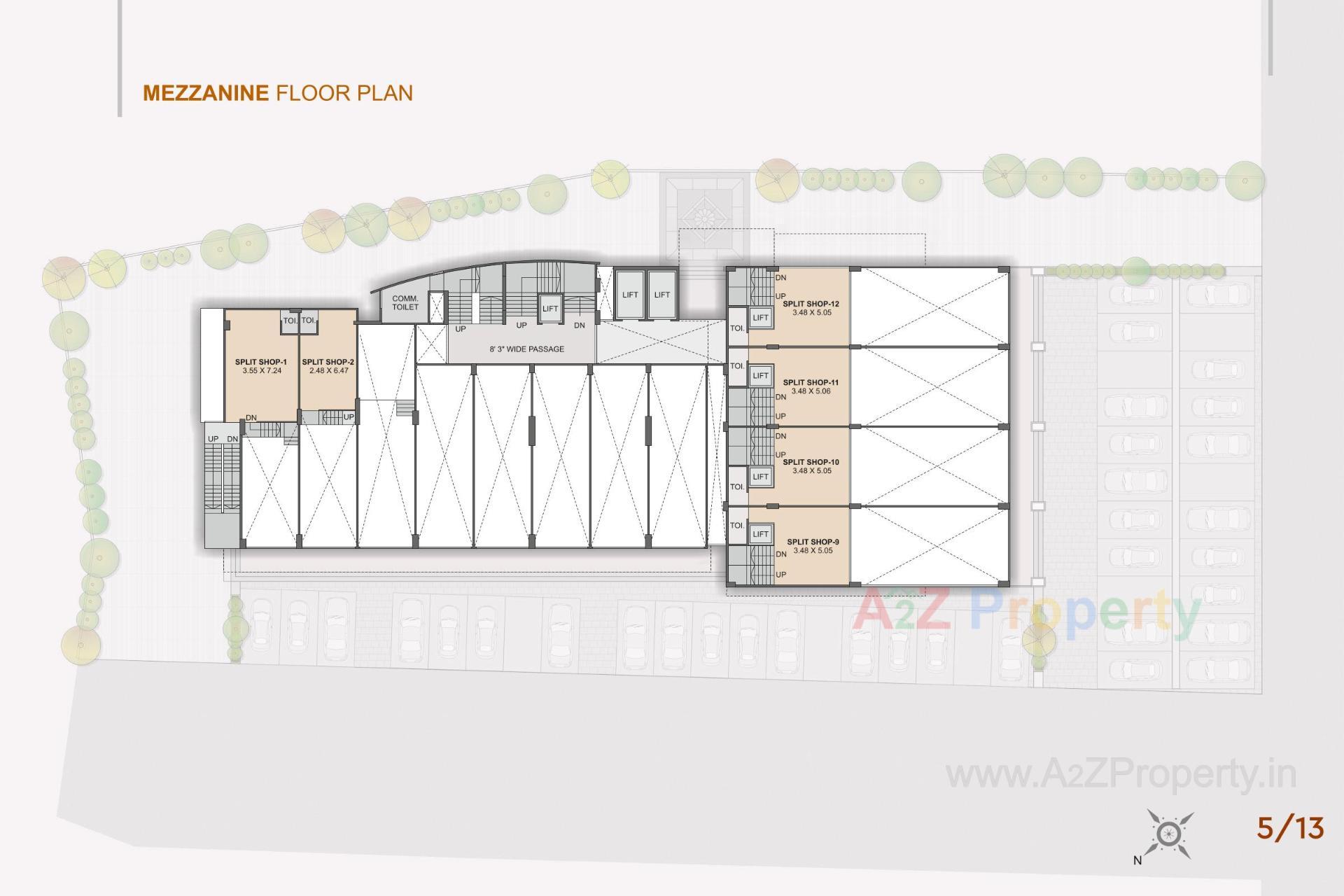 Layout of real estate project The Gateway located at Chala, Valsad, Gujarat