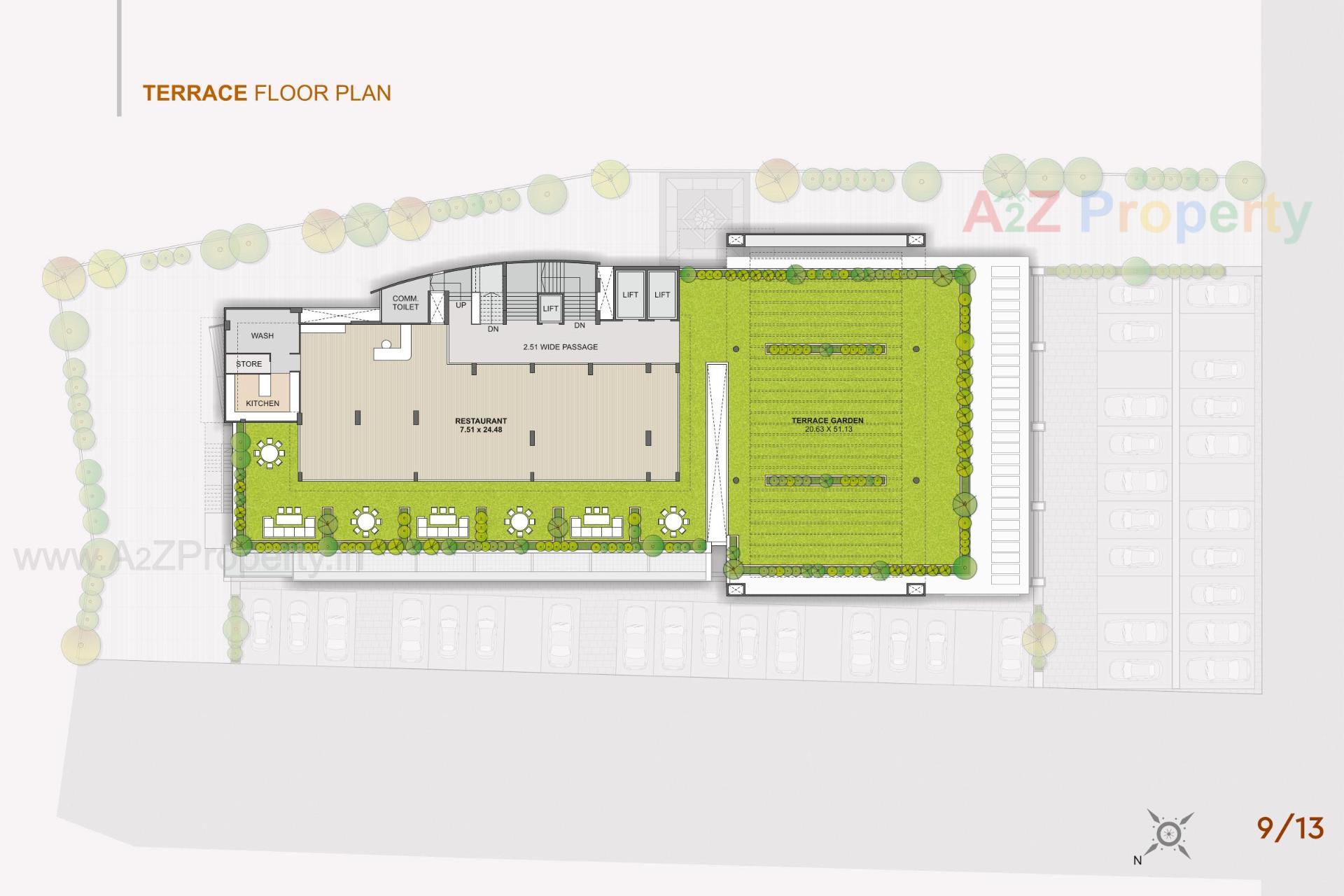 Layout of real estate project The Gateway located at Chala, Valsad, Gujarat