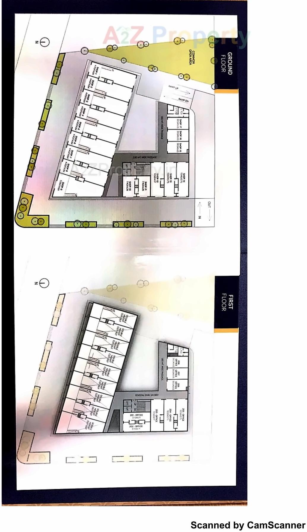 Layout of real estate project The Metropolis located at Abrama, Valsad, Gujarat
