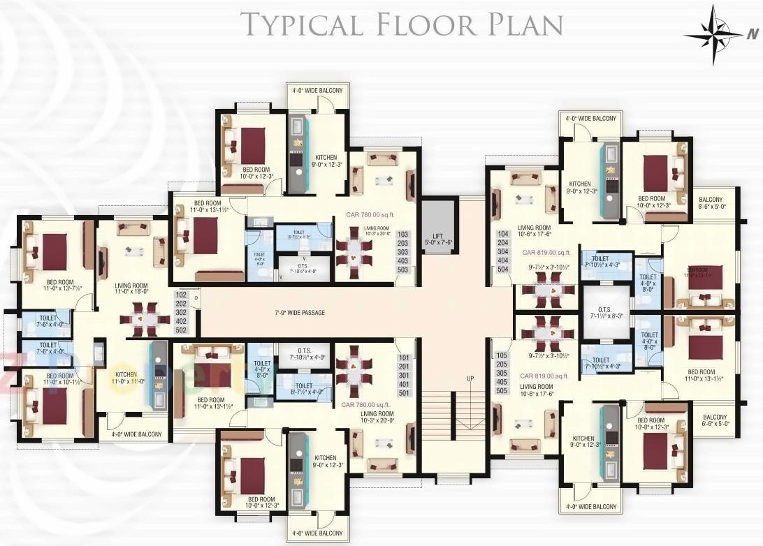 Layout of real estate project The Vivanta located at Chala, Valsad, Gujarat