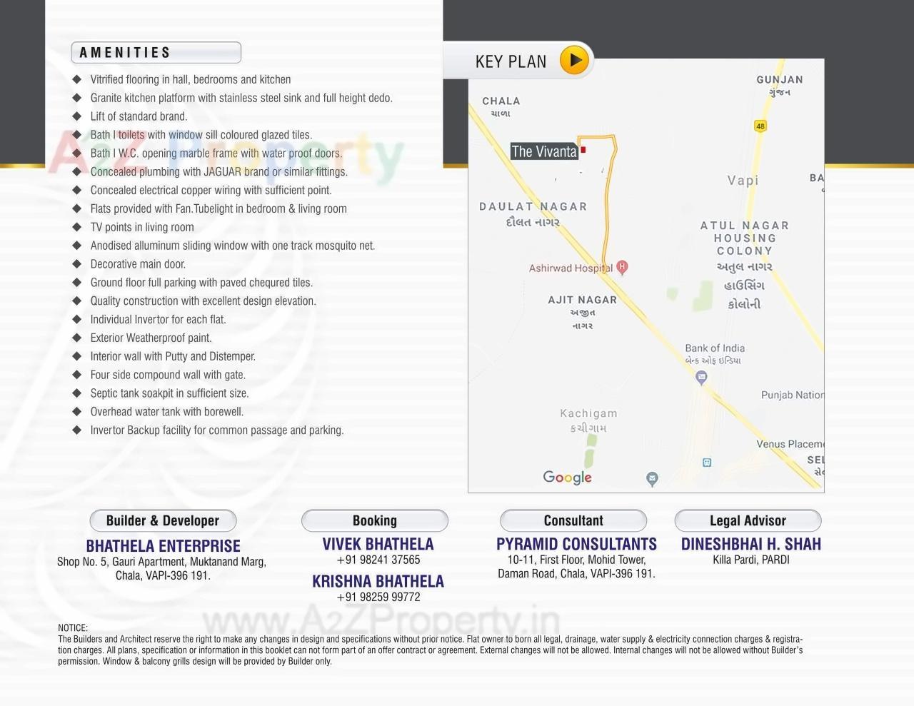  of real estate project The Vivanta located at Chala, Valsad, Gujarat