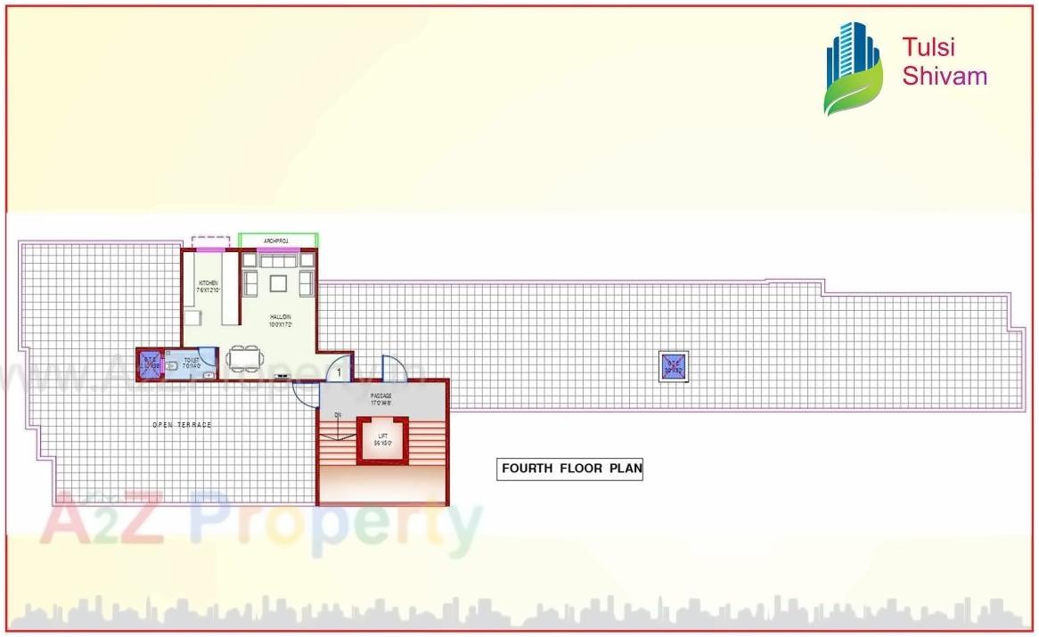 Layout of real estate project Tulsi Shivam located at Vapi, Valsad, Gujarat