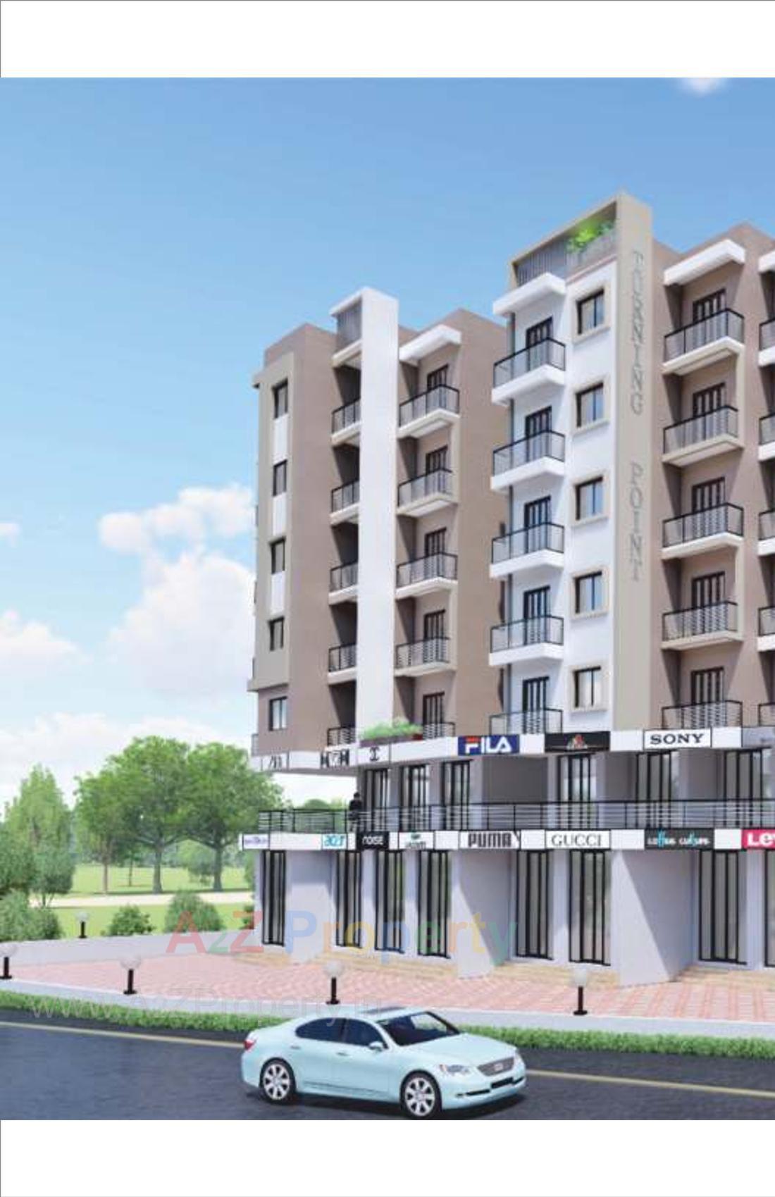 3D Elevation of real estate project Turning Point located at Umargam, Valsad, Gujarat