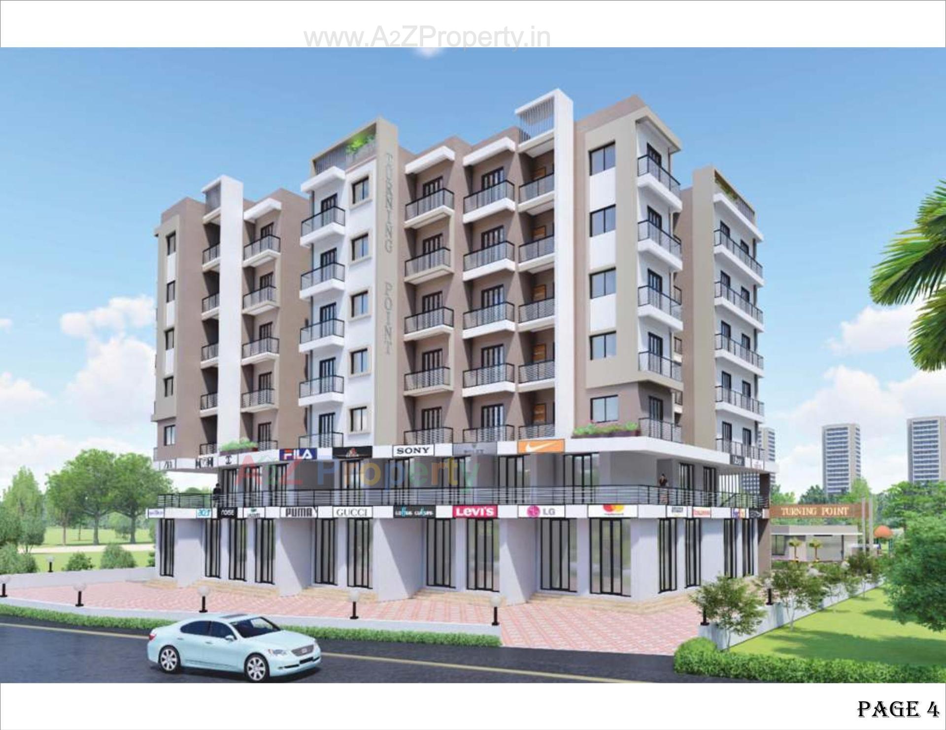 3D Elevation of real estate project Turning Point located at Umargam, Valsad, Gujarat