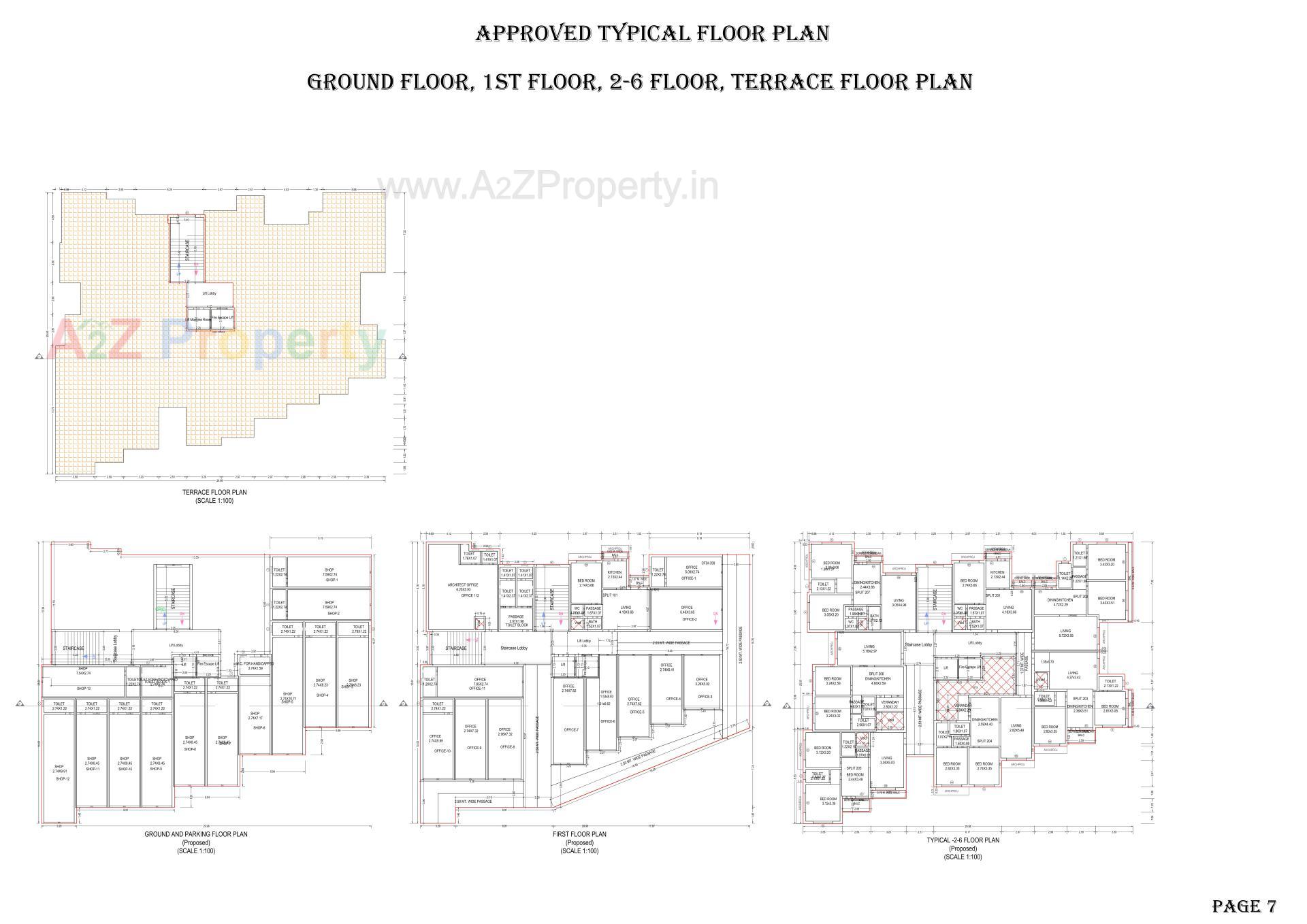 Layout of real estate project Turning Point located at Umargam, Valsad, Gujarat