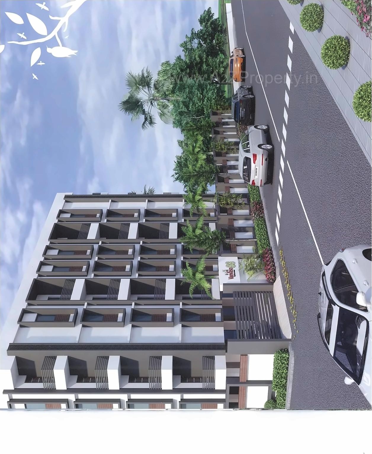 3D Elevation of real estate project Vanvaso located at Dungra, Valsad, Gujarat