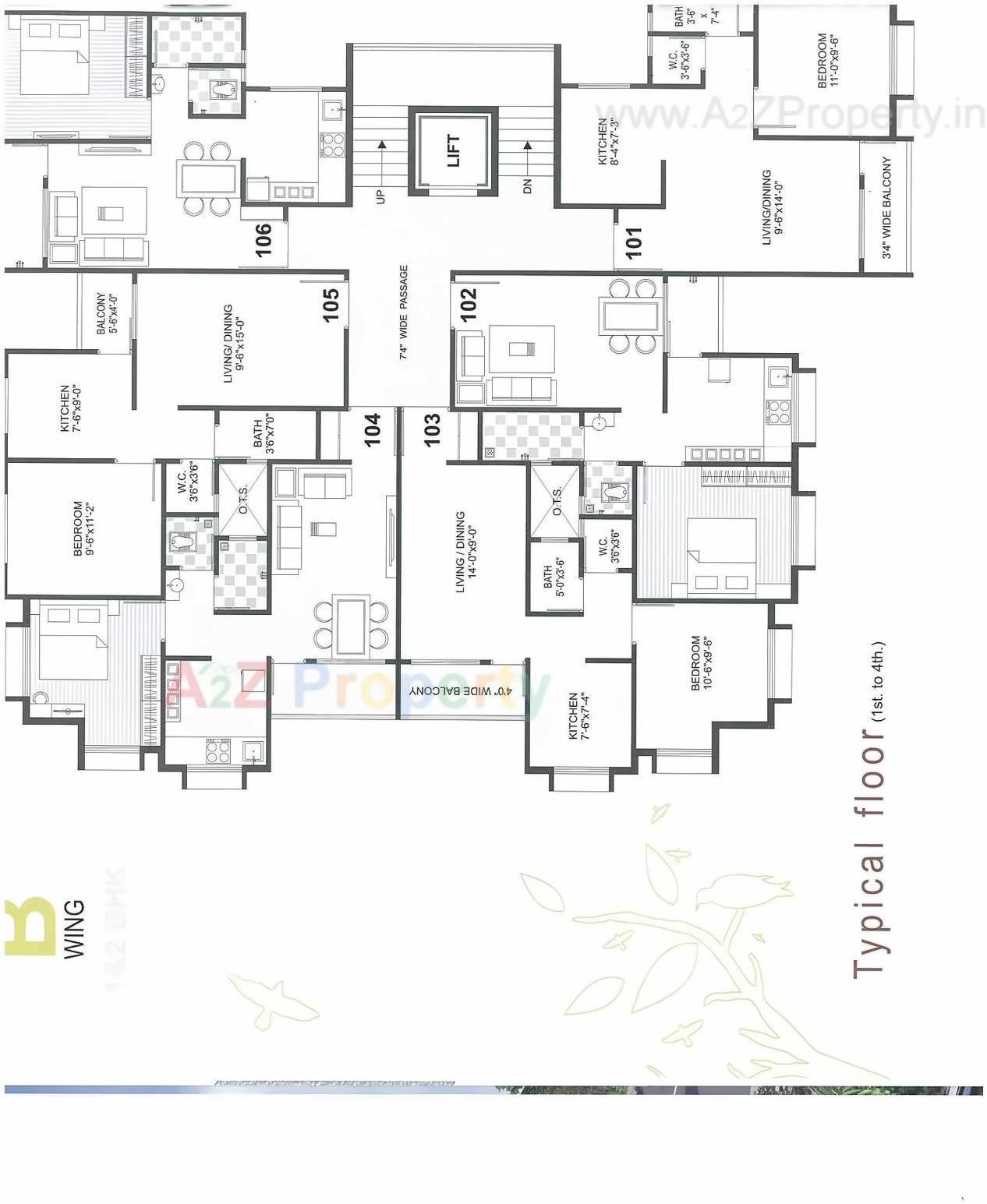 Layout of real estate project Vanvaso located at Dungra, Valsad, Gujarat