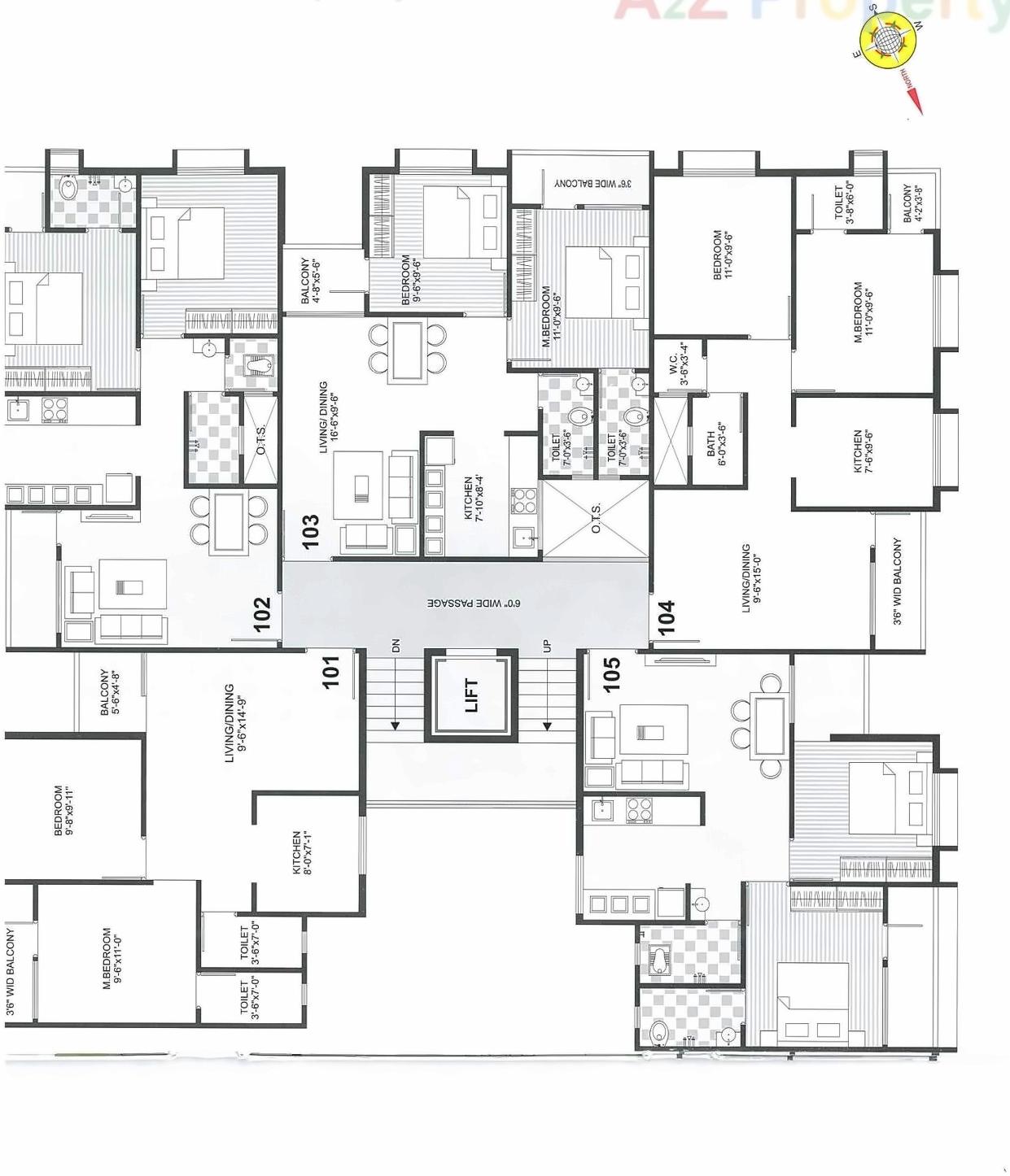 Layout of real estate project Vanvaso located at Dungra, Valsad, Gujarat