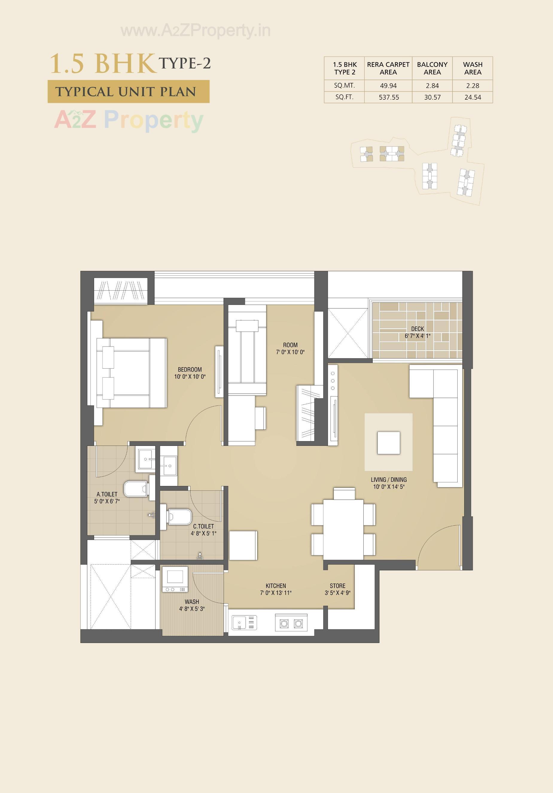 Layout of real estate project Vivan located at Chala, Valsad, Gujarat