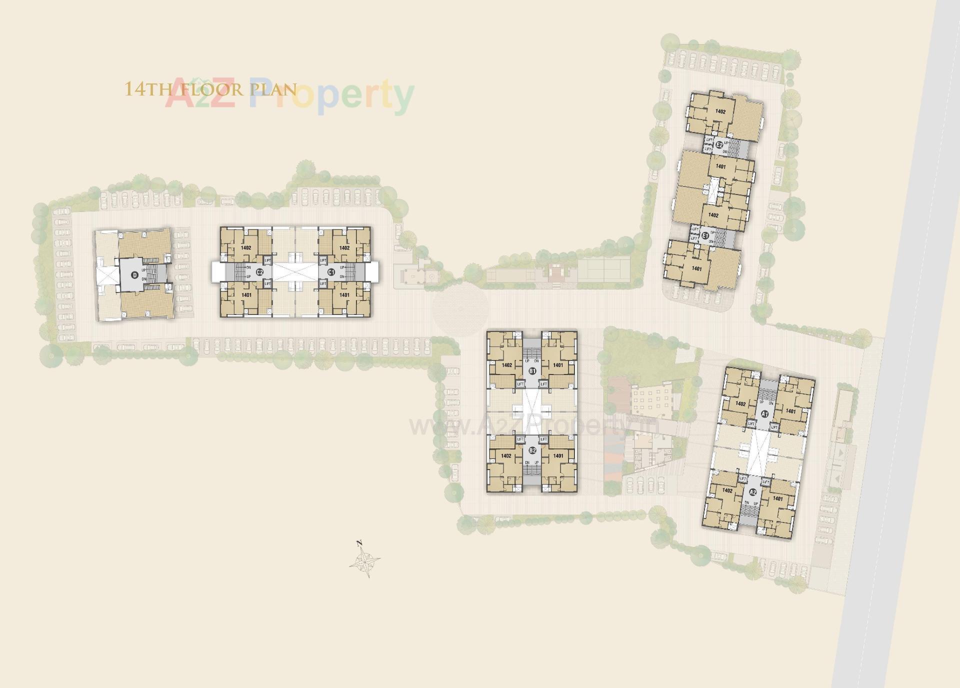 Layout of real estate project Vivan located at Chala, Valsad, Gujarat