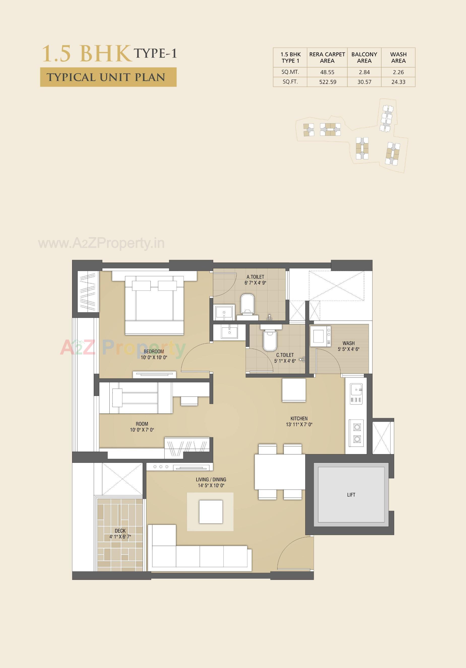 Layout of real estate project Vivan located at Chala, Valsad, Gujarat