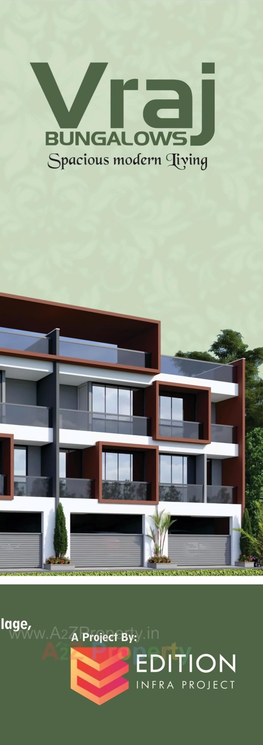 3D Elevation of real estate project Vraj Bunglows located at Pardi, Valsad, Gujarat