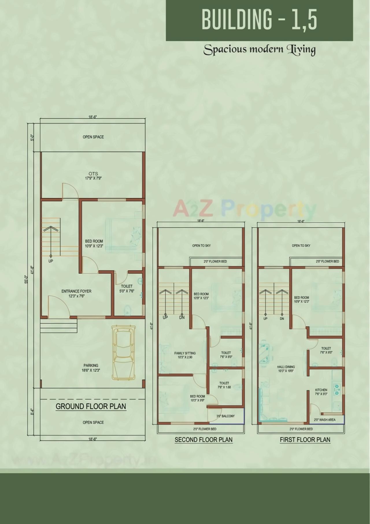 Layout of real estate project Vraj Bunglows located at Pardi, Valsad, Gujarat