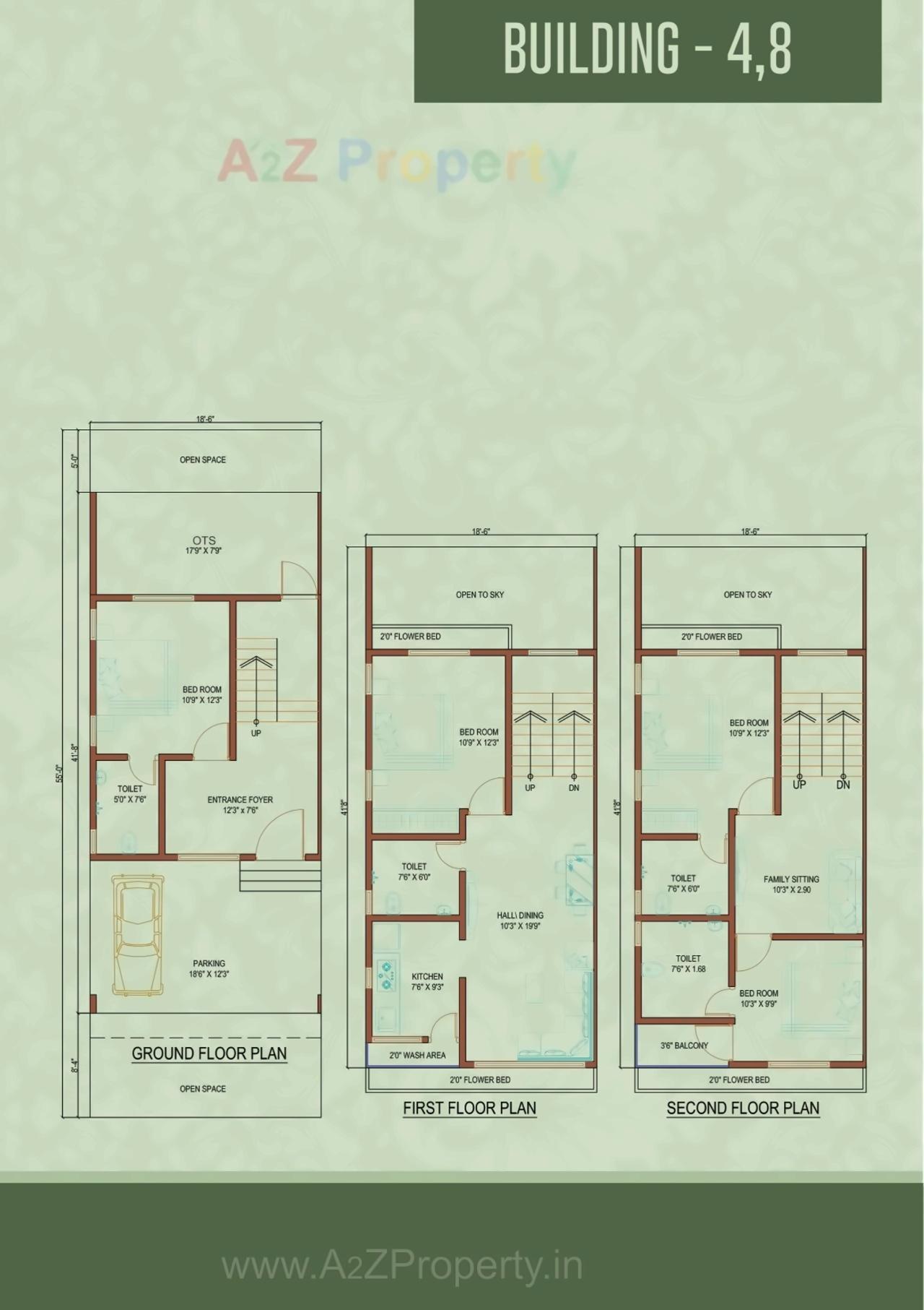 Layout of real estate project Vraj Bunglows located at Pardi, Valsad, Gujarat