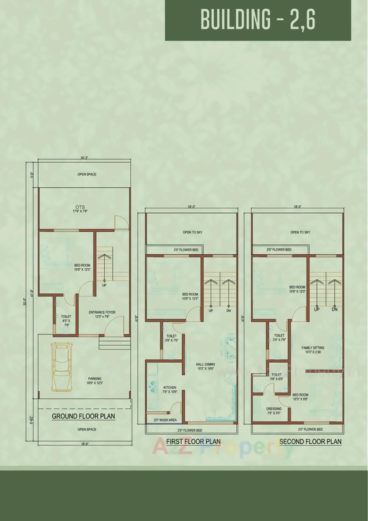 Layout of real estate project Vraj Bunglows located at Pardi, Valsad, Gujarat