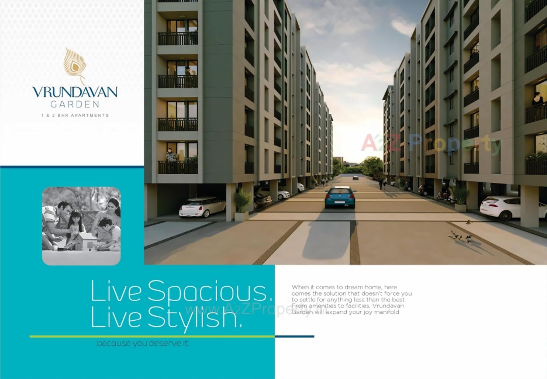 3D Elevation of real estate project Vrundavan Garden located at Pardi, Valsad, Gujarat