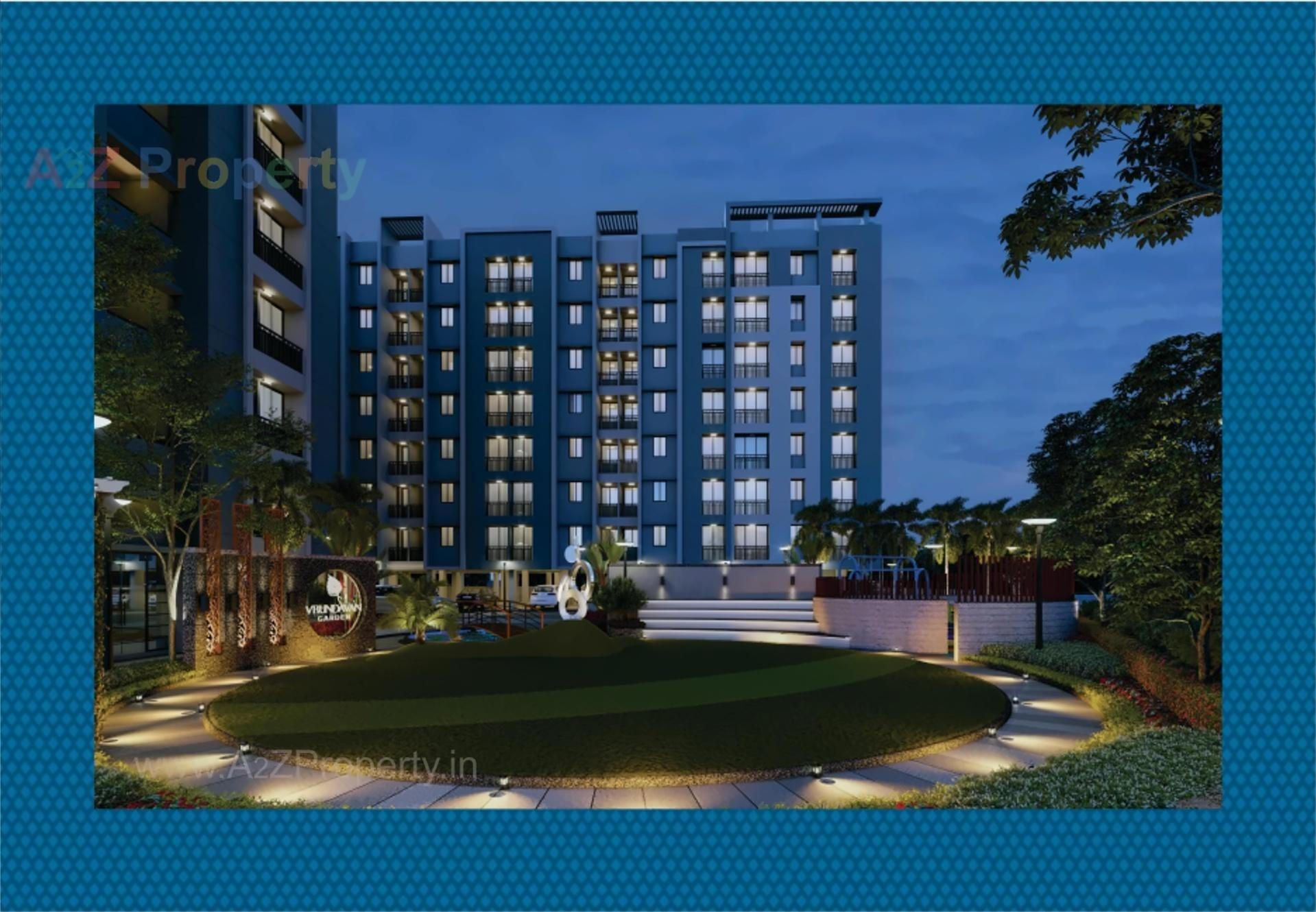 3D Elevation of real estate project Vrundavan Garden located at Pardi, Valsad, Gujarat