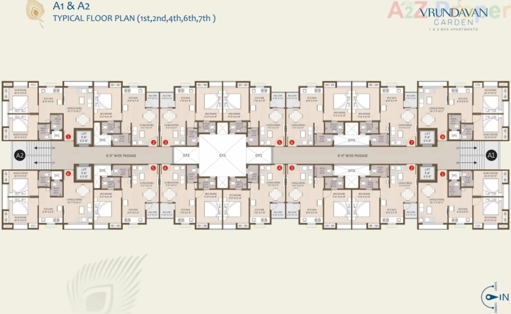 Layout of real estate project Vrundavan Garden located at Pardi, Valsad, Gujarat