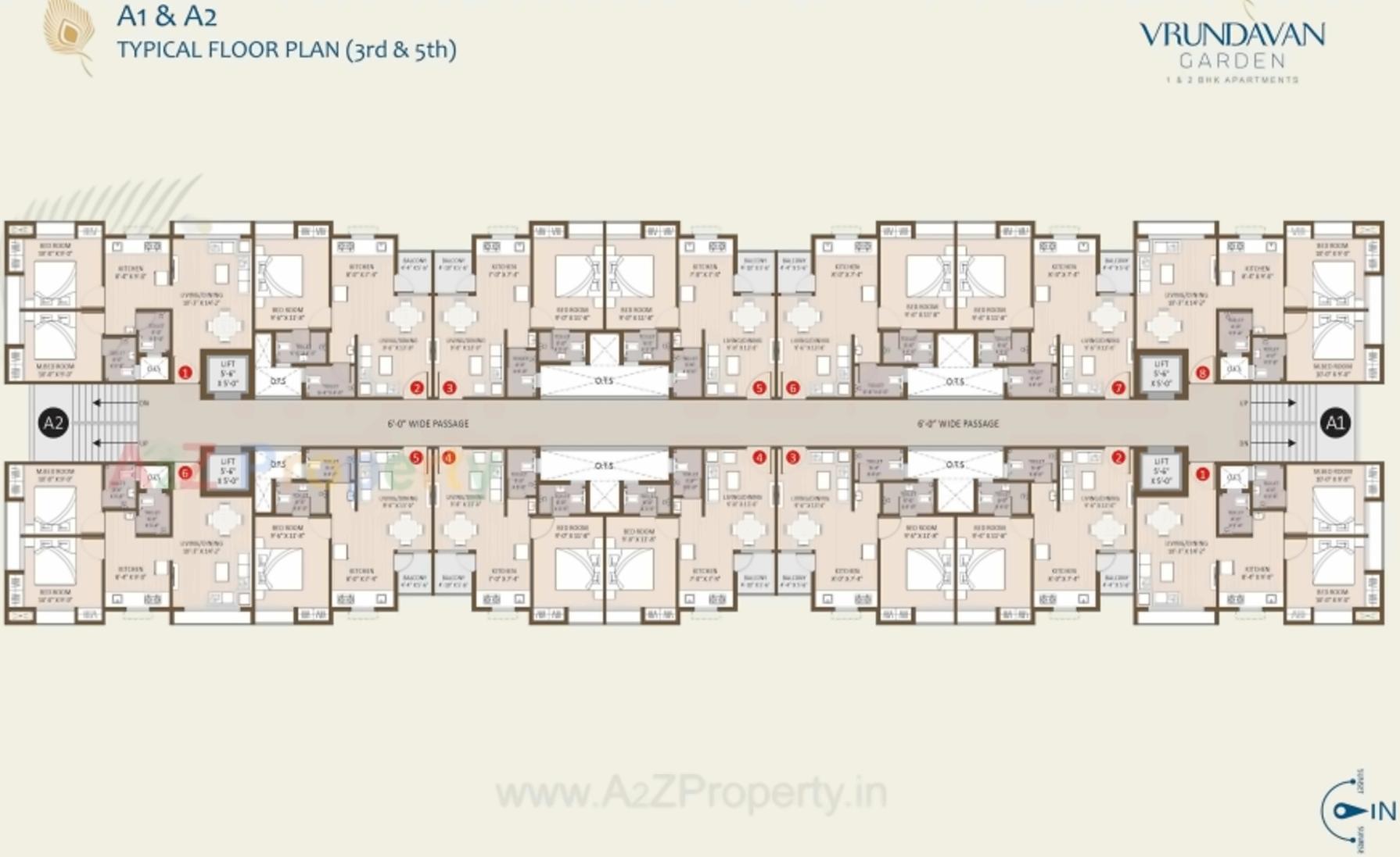 Layout of real estate project Vrundavan Garden located at Pardi, Valsad, Gujarat