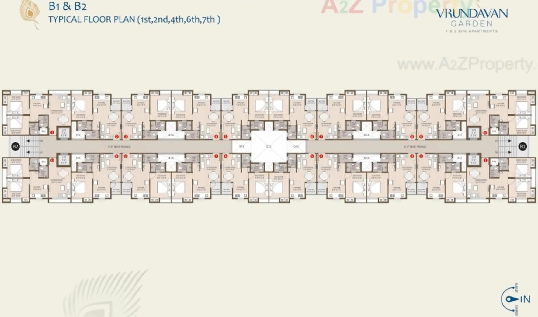 Layout of real estate project Vrundavan Garden located at Pardi, Valsad, Gujarat