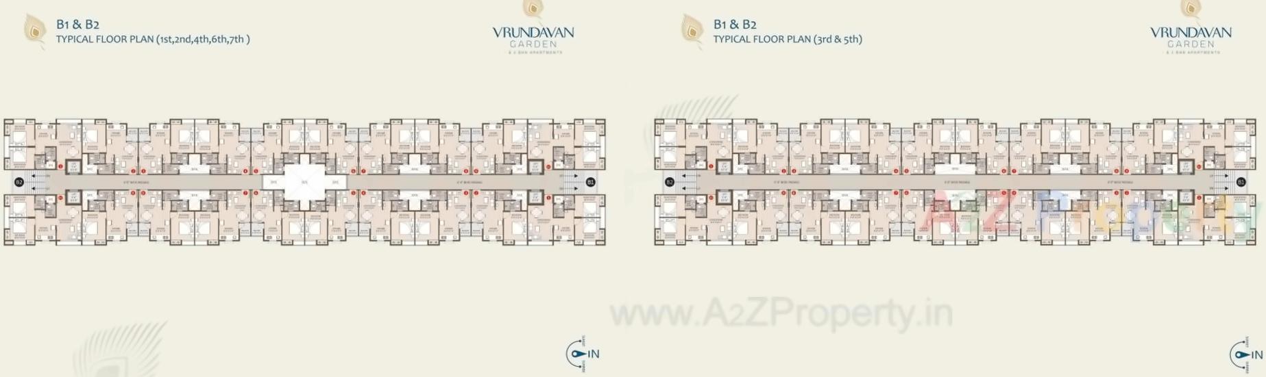 Layout of real estate project Vrundavan Garden located at Pardi, Valsad, Gujarat