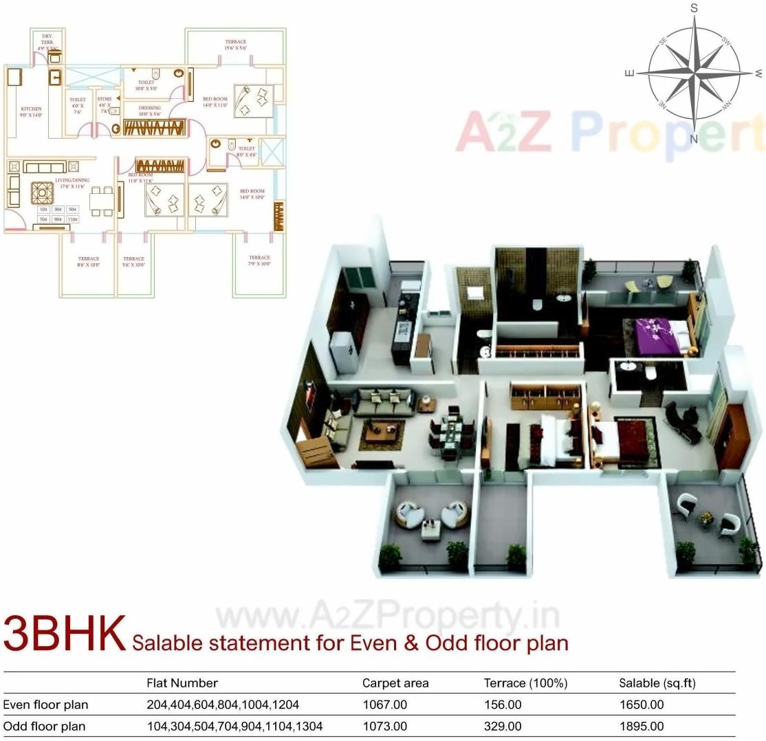 Layout of real estate project Naman Galaxy located at Ahmadnagar-m-corp, Ahmednagar, Maharashtra
