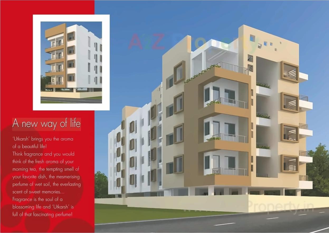 3D Elevation of real estate project Utkarsha located at Ahmadnagar-cb, Ahmednagar, Maharashtra