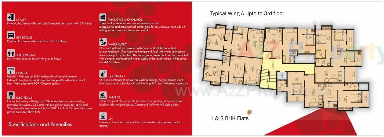 Layout of real estate project Utkarsha located at Ahmadnagar-cb, Ahmednagar, Maharashtra