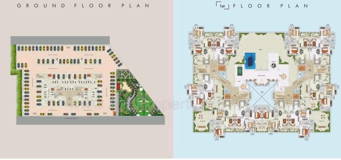Layout of real estate project Govinda Sky located at Amravati-m-corp, Amravati, Maharashtra