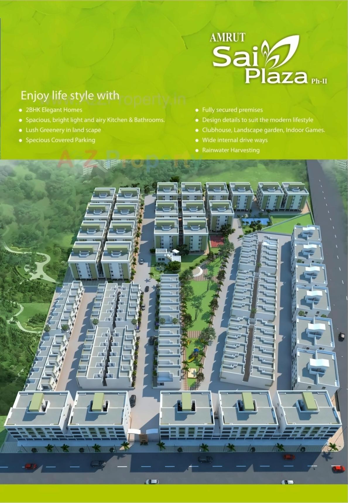 3D Elevation of real estate project Amrut Sai Plaza located at Aurangabad-m-corp, Aurangabad, Maharashtra