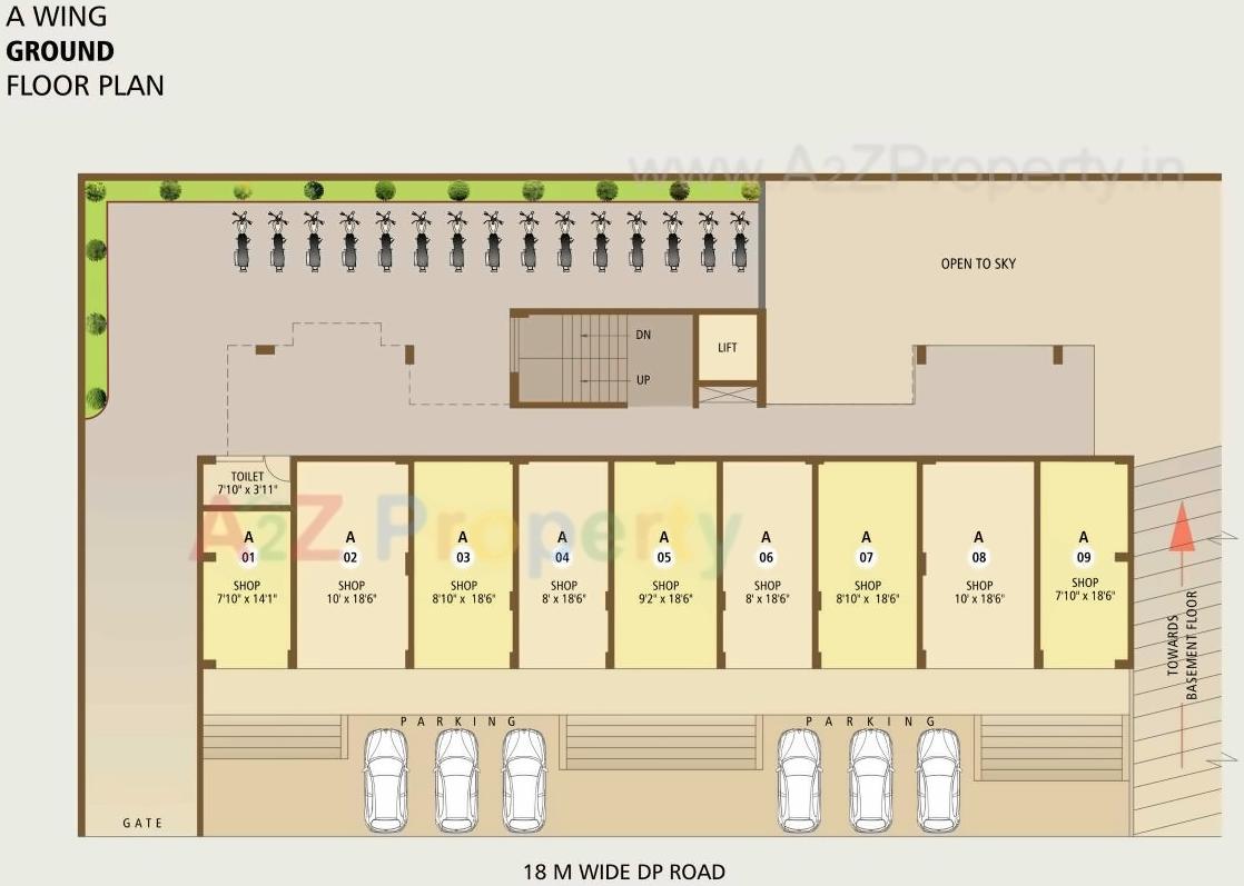 Layout of real estate project Arch Gulmohar located at Aurangabad-m-corp, Aurangabad, Maharashtra