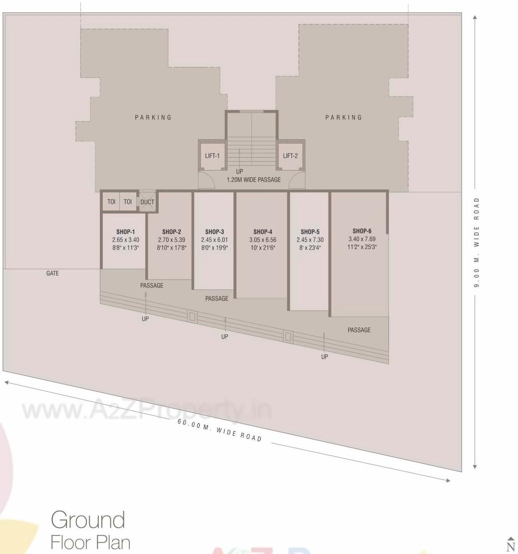 Layout of real estate project Arch Nikunj located at Aurangabad-m-corp, Aurangabad, Maharashtra
