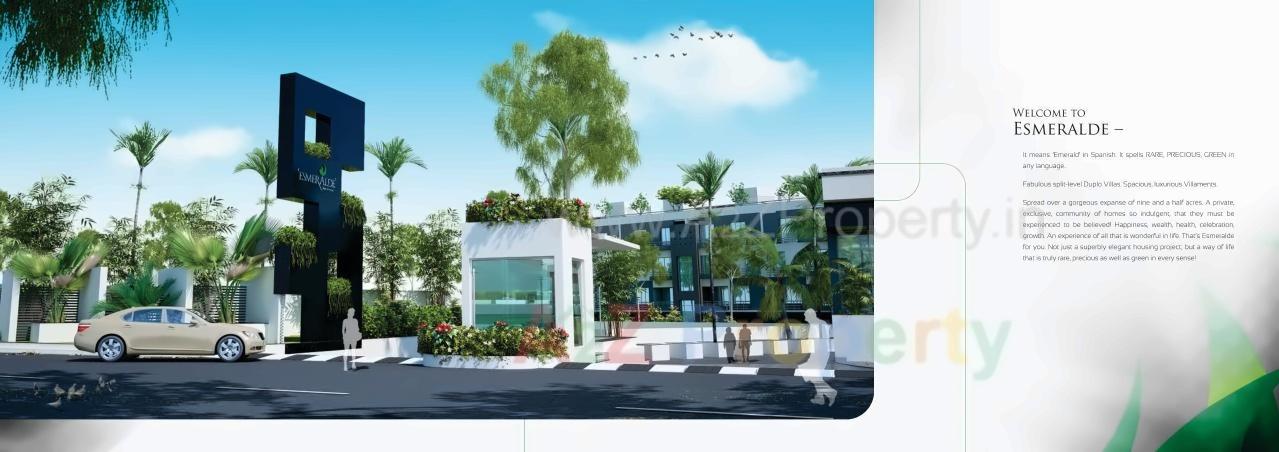3D Elevation of real estate project Esmeralde located at Aurangabad-m-corp, Aurangabad, Maharashtra