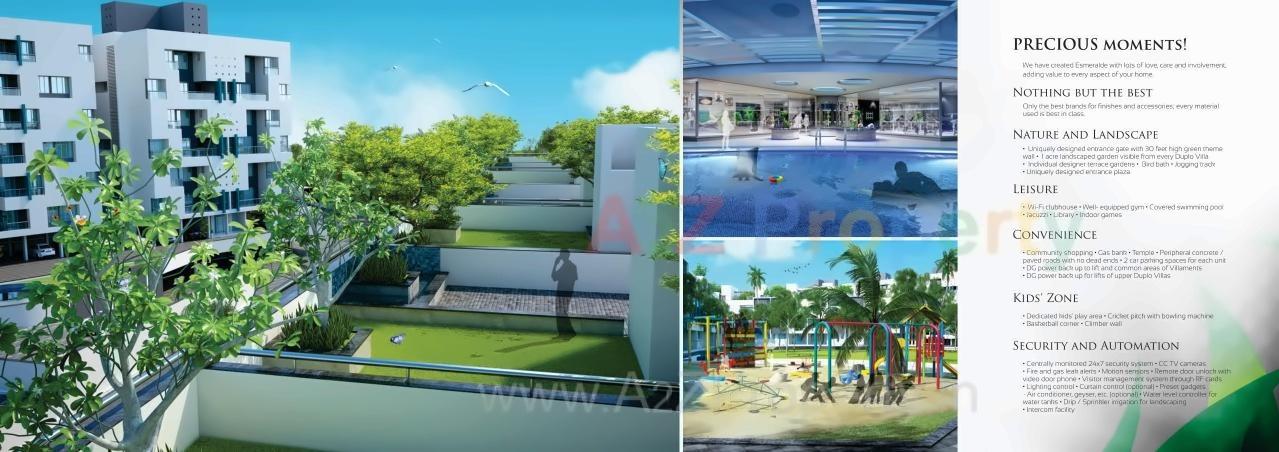 3D Elevation of real estate project Esmeralde located at Aurangabad-m-corp, Aurangabad, Maharashtra