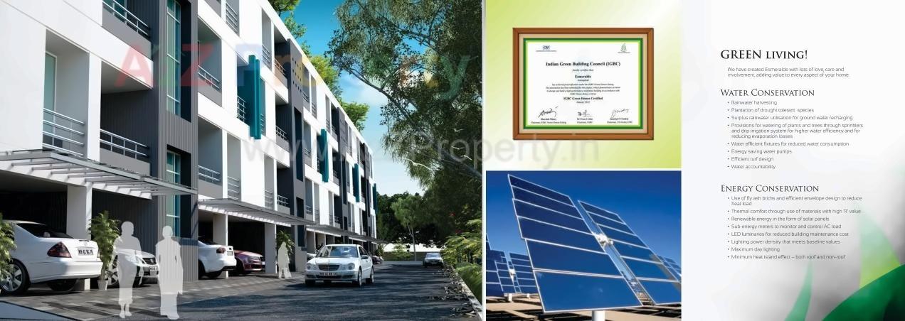 3D Elevation of real estate project Esmeralde located at Aurangabad-m-corp, Aurangabad, Maharashtra