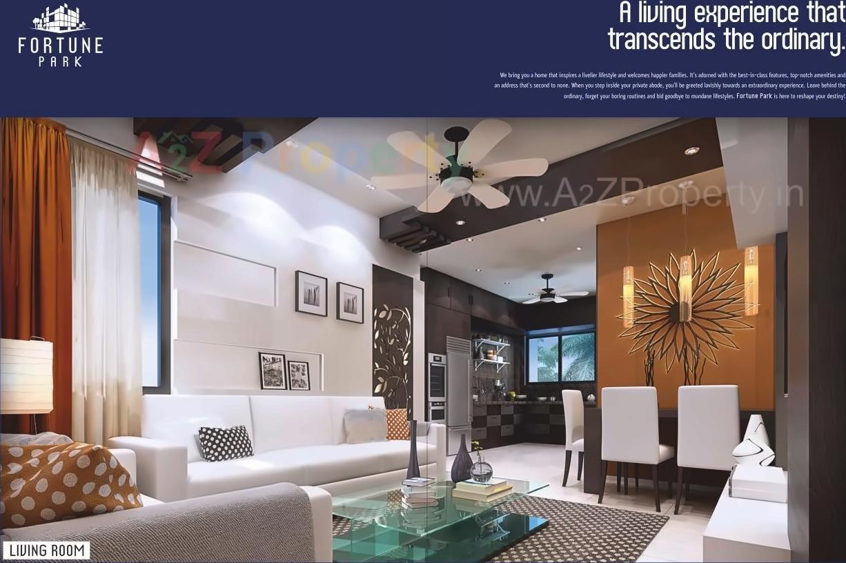 3D Elevation of real estate project Fortune Park located at Satara-ct, Aurangabad, Maharashtra