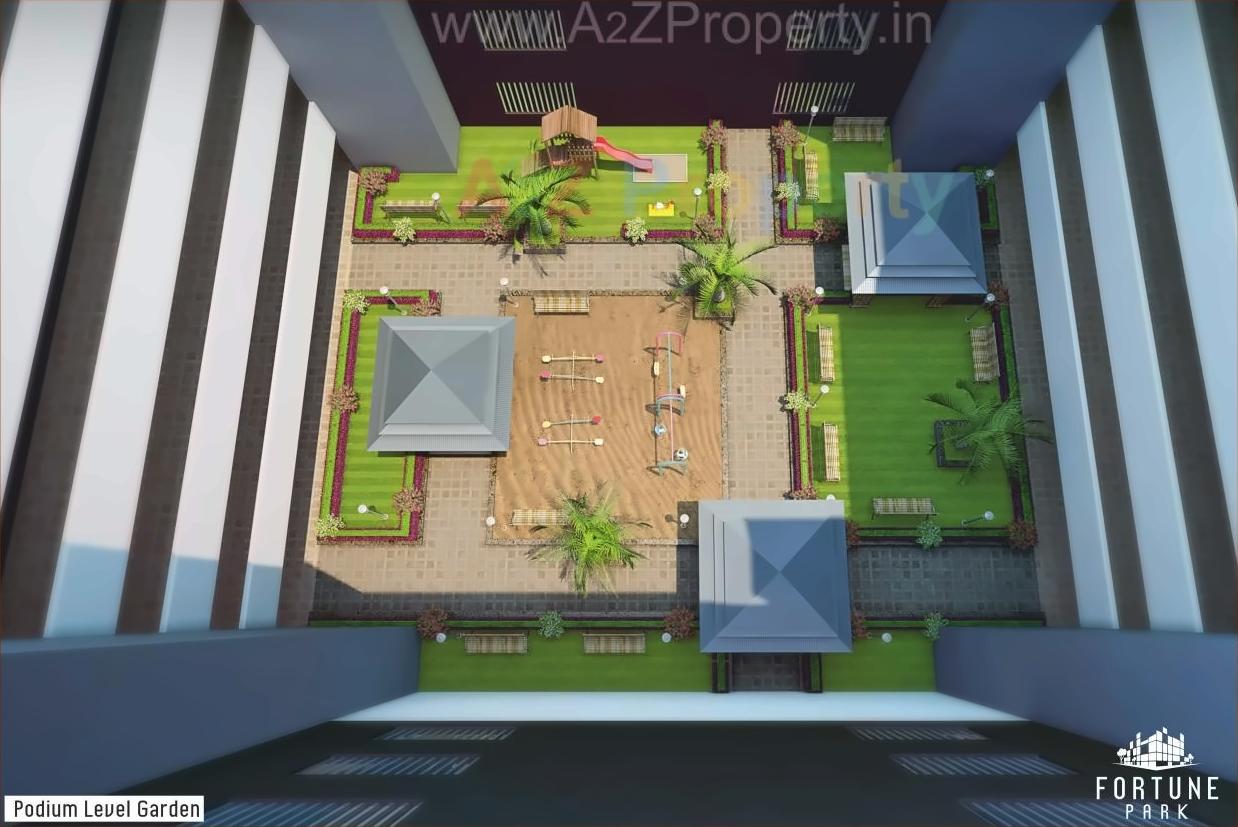 3D Elevation of real estate project Fortune Park located at Satara-ct, Aurangabad, Maharashtra
